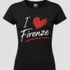 Black Women’s I Love Firenze T-Shirt