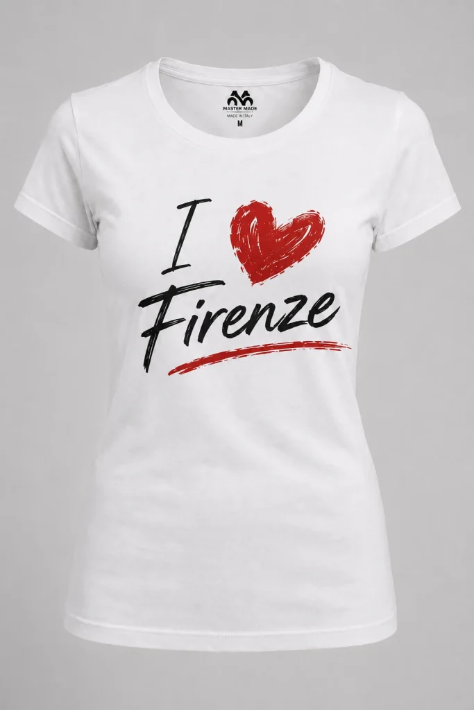 White Women’s I Love Firenze T-Shirt
