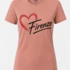 Rose Firenze Heart Women's T-Shirt