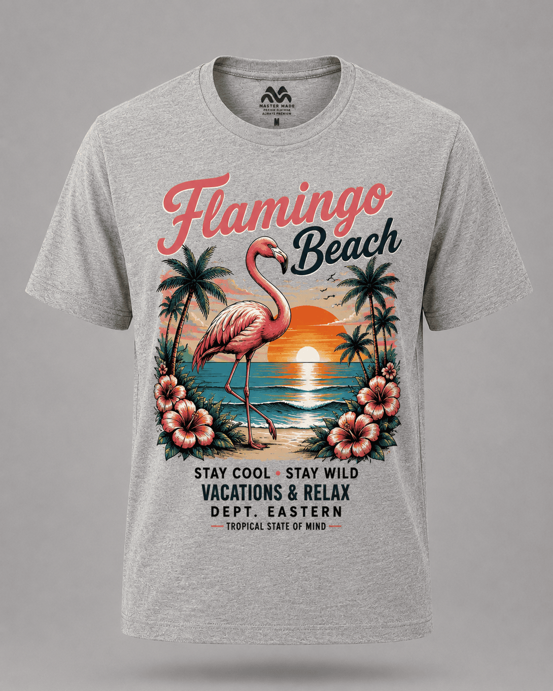 Grey Tropical State of Mind Tee