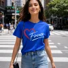 Royal Blue Firenze Heart Premium Unisex T-Shirt