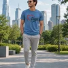 Dusty Blue Firenze Heart Premium Unisex T-Shirt