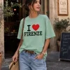 Sage Green FIRENZE Classic Souvenir Women’s T-Shirt