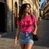 Pink FIRENZE Classic Souvenir Women’s T-Shirt