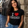 Black FIRENZE Classic Souvenir Women’s T-Shirt