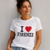 White FIRENZE Classic Souvenir Women’s T-Shirt