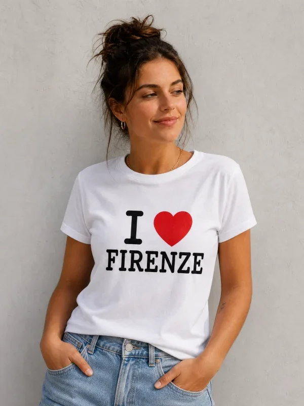 White FIRENZE Classic Souvenir Women’s T-Shirt