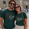 Forest Green Firenze Heart Premium Unisex T-Shirt