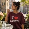 Maroon FIRENZE Classic Souvenir Women’s T-Shirt