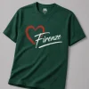 Forest Green Firenze Heart Premium Unisex T-Shirt